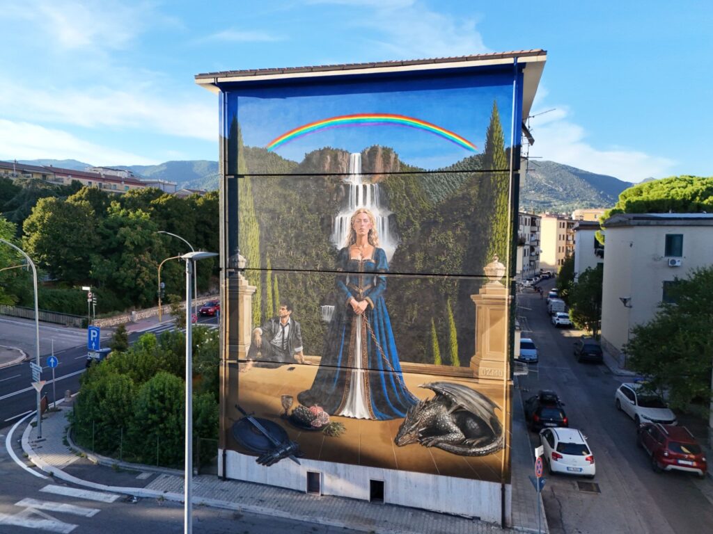 Murale di OZMO nel quartiere Brin a Terni per il Piano Periferie